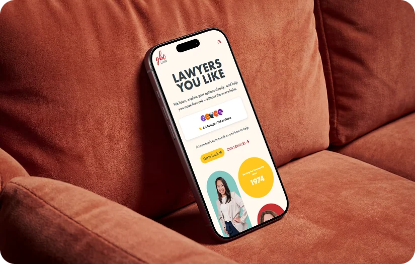 GBC Law mockup mobile